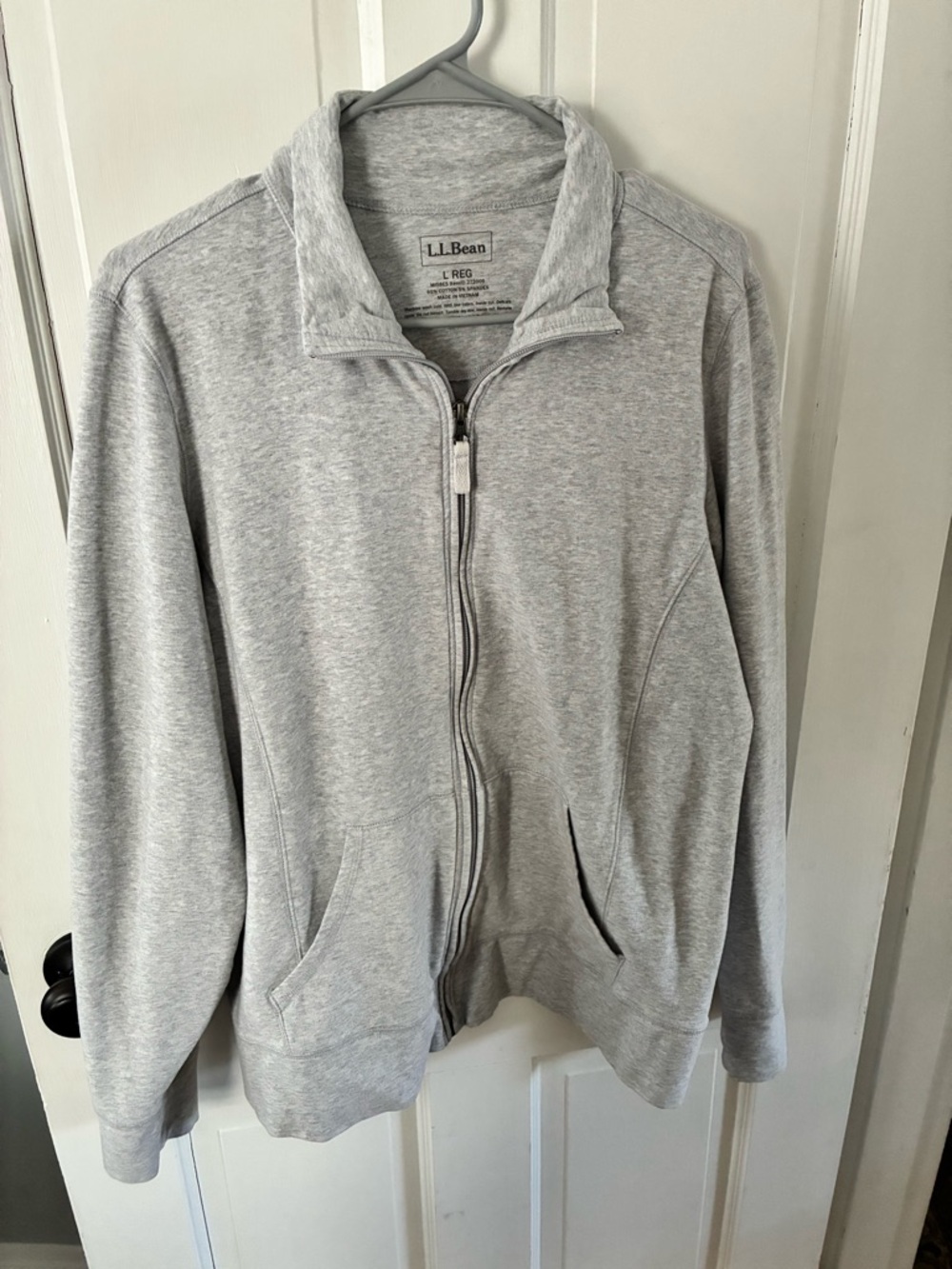 L.L. Bean Heather Gray Zip-Up Jacket